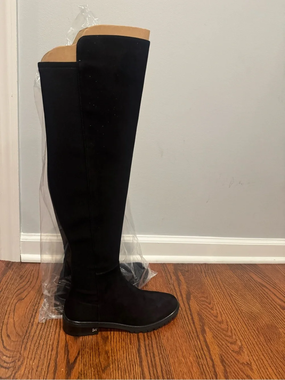 Stuart Weitzman Black Over-the-Knee Suede Boots
